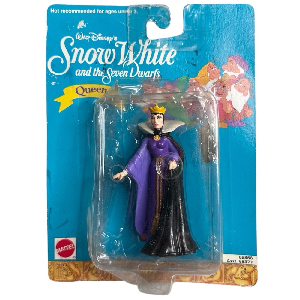 Vintage Mattel Disney Snow White And The Seven Dwarfs Evil Queen Toy Figure